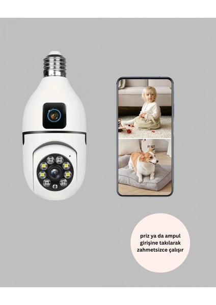 360 Derece Panoramik Wifi Kamera – Full Hd Ev Güvenlik Sistemi fiyatları