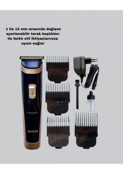 Unisex Şarjlı Saç ve Sakal Tıraş Makinesi – Ayarlanabilir Tarak Başlıkları, Sessiz Motor indirimleri