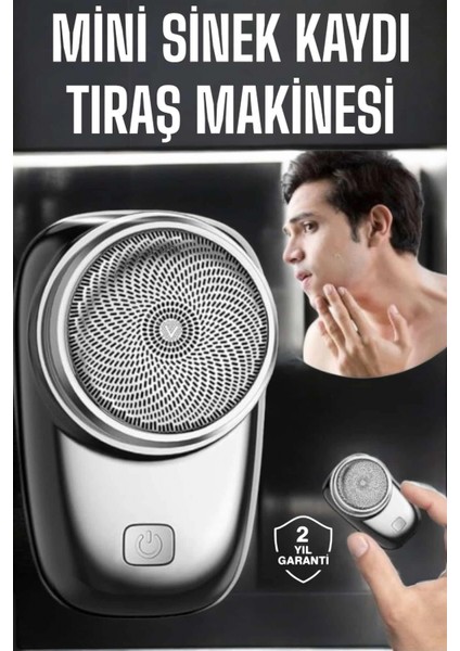Tıraş Makinesi Mini Sıfır Sakal Yanak Tıraş Makinesi USB Şarjlı