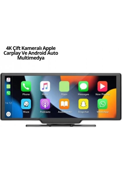 Honda Civic, Jazz, Hr-V, Cr-V, Nissan Qashqai, Micra, Juke,uyumlu Kablosuz Carplay & Android Auto Multimedya – Geri Görüş Kameralı