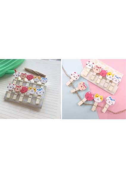 İpli Mandallı Kedili Fotoğraf Albümü Kedi Kafası Şekilli Mandal