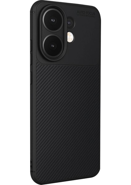 Vivo V60 5g Auto Focus Karbon Kapak - Siyah modelleri