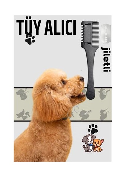 Kedi ve Köpek Jiletli Tüy Alma Tarağı