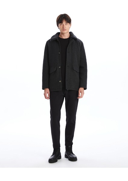 Yeni Sezon Standart Kalıp Ceket Yaka Erkek Kaşe Kaban fiyatları