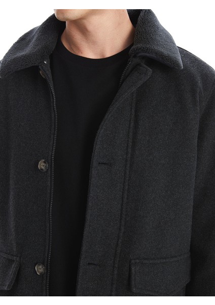 Yeni Sezon Standart Kalıp Ceket Yaka Erkek Kaşe Kaban modelleri