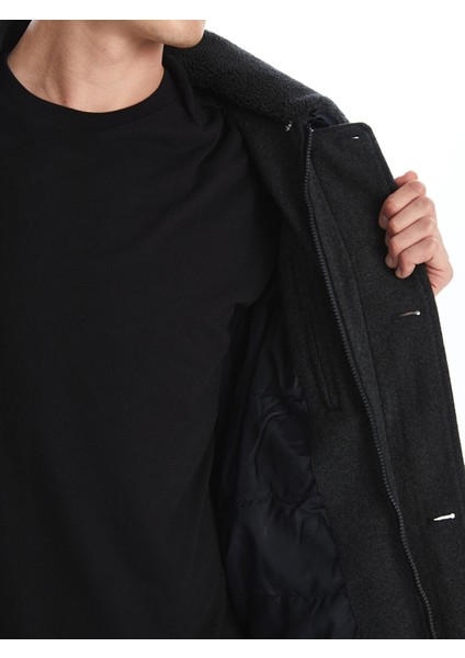 Yeni Sezon Standart Kalıp Ceket Yaka Erkek Kaşe Kaban fırsatları