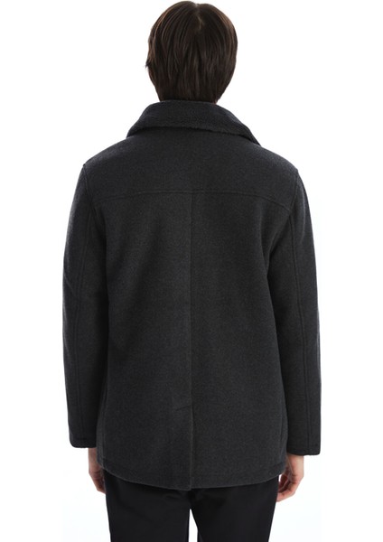 Yeni Sezon Standart Kalıp Ceket Yaka Erkek Kaşe Kaban indirimleri