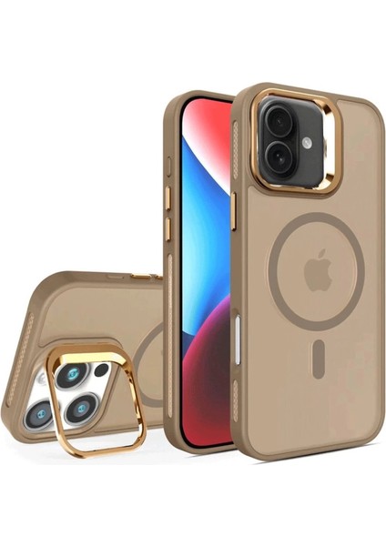 Joko Iphone 16 Plus Flet Lens Magsafe Kapak - Gold