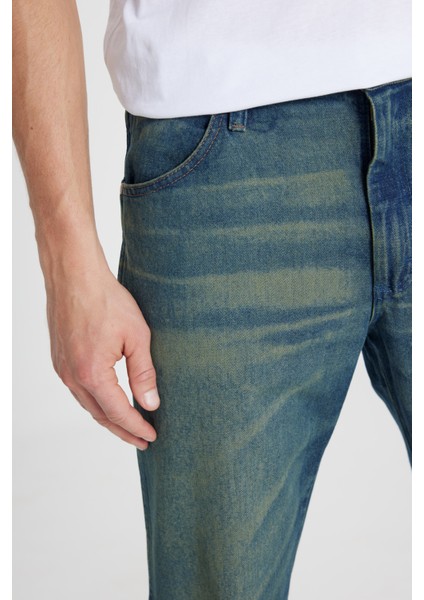 %100 Pamuk Bootcut Fit Cepli Jean Kot Denim Pantolon fırsatları