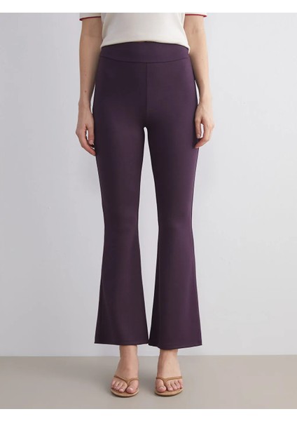 Lcwaıkıkı Classic Mürdüm Ispanyol Paça Kadın Tayt Pantolon fırsatları