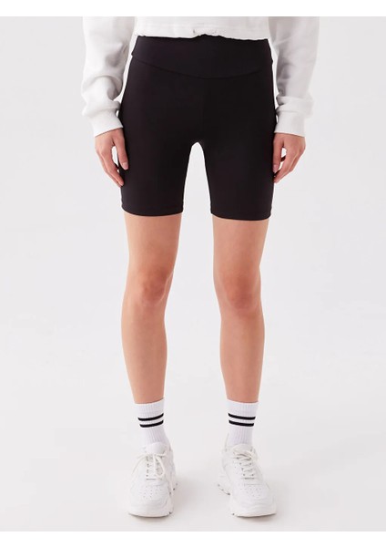 Xsıde Actıve Siyah Kadın Beli Lastikli Düz Şort Tayt modelleri