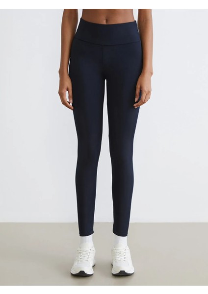 Koor Sport Lacivert Yüksek Bel Toparlayıcı Kadın Spor Tayt fiyatları