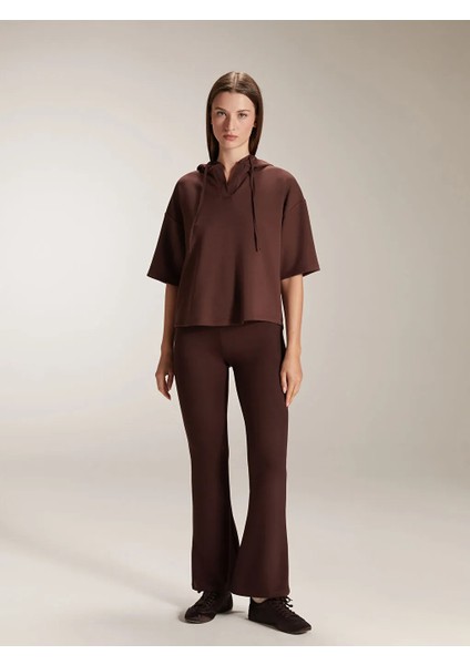 Lcwaıkıkı Classic Kahverengi Ispanyol Paça Kadın Tayt Pantolon