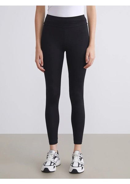 Lcw Modest Siyah Beli Lastikli Kadın Spor Tayt fiyatları