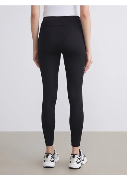 Lcw Modest Siyah Beli Lastikli Kadın Spor Tayt fırsatları