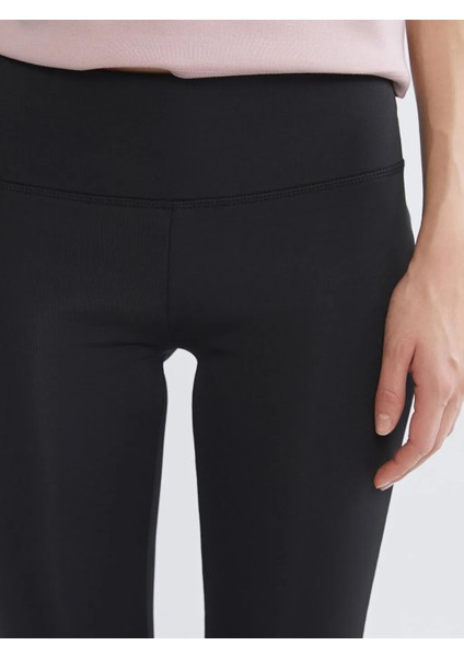 Koor Sport Siyah Ispanyol Paça Toparlayıcı Kadın Tayt Pantolon modelleri