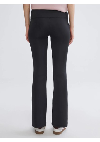 Koor Sport Siyah Ispanyol Paça Toparlayıcı Kadın Tayt Pantolon fırsatları
