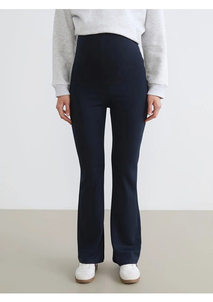 Lcw Comfort Lacivert Yüksek Bel Ispanyol Paça Kadın Tayt Pantolon fiyatları