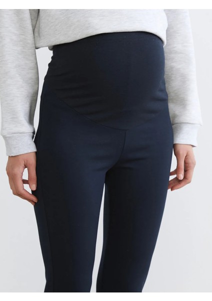 Lcw Comfort Lacivert Yüksek Bel Ispanyol Paça Kadın Tayt Pantolon modelleri