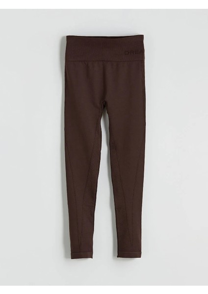 Lcw Dream Kahverengi Yüksek Bel Kadın Tayt