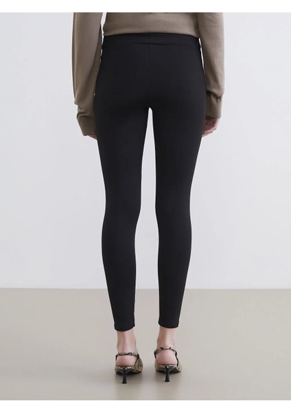 Xsıde Siyah Yüksek Bel Kadın Tayt modelleri