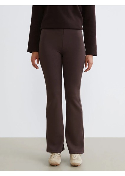 Lcw Vision Kahverengi Beli Lastikli Kadın Tayt Pantolon fiyatları