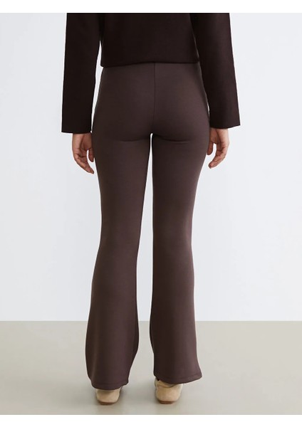 Lcw Vision Kahverengi Beli Lastikli Kadın Tayt Pantolon fırsatları