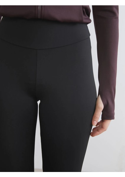 Koor Sport Siyah Yüksek Bel Toparlayıcı Kadın Spor Tayt modelleri