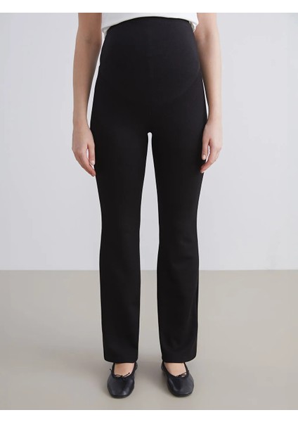 Lcw Comfort Siyah Beli Lastikli Ispanyol Paça Kadın Tayt fiyatları