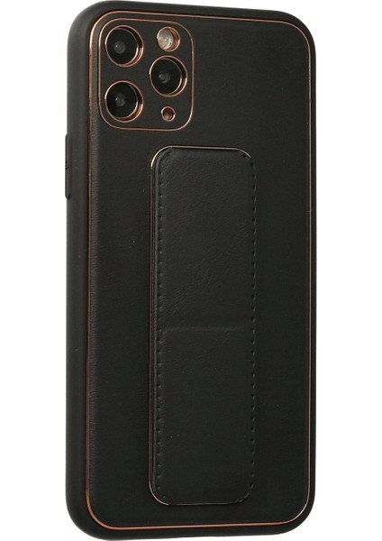 iPhone 11 Pro Kılıf Coco Deri Standlı Kapak - Siyah fiyatları