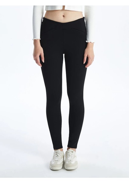 Xsıde Siyah Beli Lastikli Kadın Tayt fiyatları