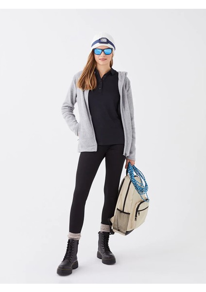 Lcw Outdoor Siyah Beli Lastikli Kadın Outdoor Tayt