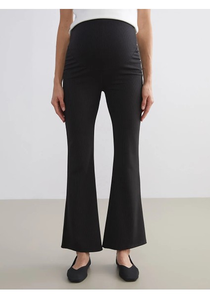 Lcwaıkıkı Maternity Siyah Karın Panelli Ispanyol Paça Hamile Tayt Pantolon fiyatları