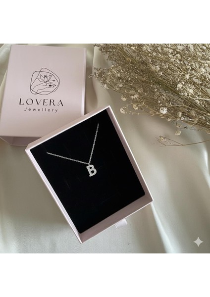925 Ayar Gümüş B Harfli Kolye | Kadın Zarif Hediyelik Takı Şık Doğum Günü Hediyesi fiyatları