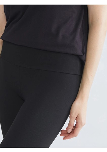 Koor Sport Siyah Yüksek Bel Toparlayıcı Kadın Spor Tayt fırsatları