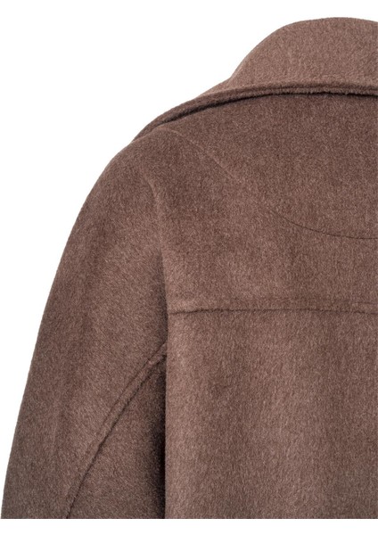 Mirelle Dik Yaka Kaşe Kaban Acı Kahve indirimleri