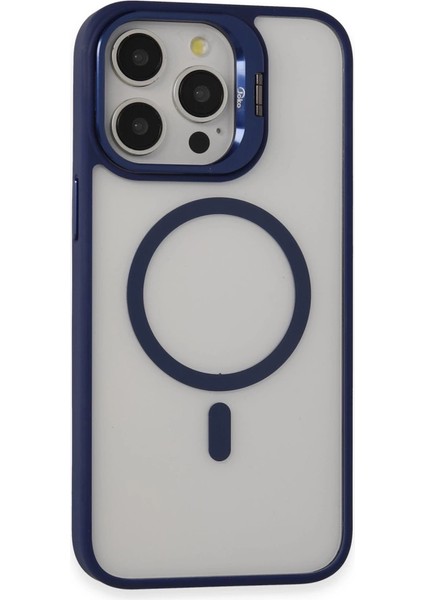 Joko Iphone 15 Pro Kılıf Roblox Lens Magsafe Standlı Kapak - Lacivert