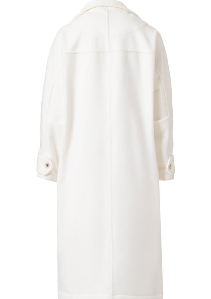 Mirelle Dik Yaka Kaşe Kaban Ekru modelleri