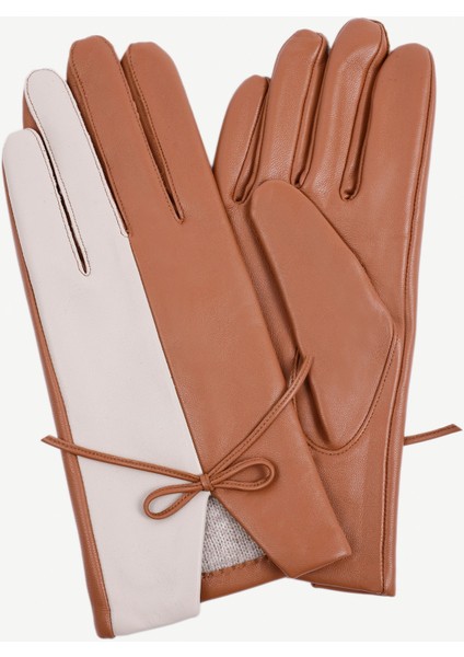 Fiyonk Detaylı Deri Eldiven