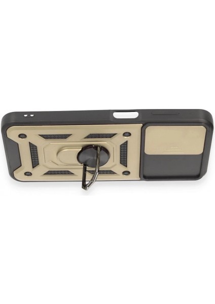 Samsung Galaxy M14 5g Kılıf Pars Lens Yüzüklü Silikon - Gold modelleri