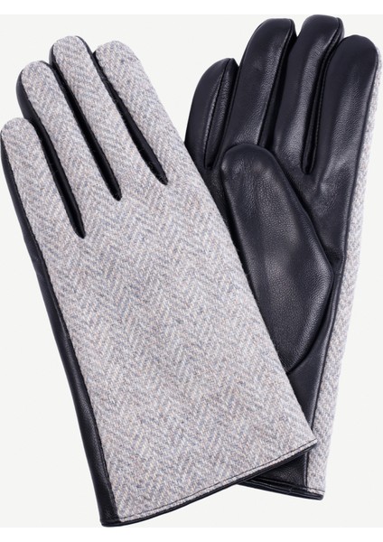 Kumaş ve Deri Karışımı Eldiven