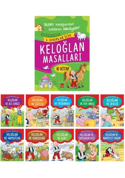 Etkinlikli Keloğlan Masalları (10 Kitap)
