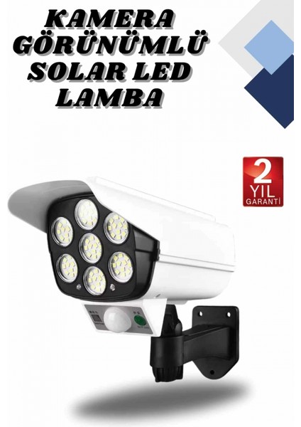 Kamera Görünümlü LED Lamba Dönebilen Bahçe Aydınlatması Duvar Lambası