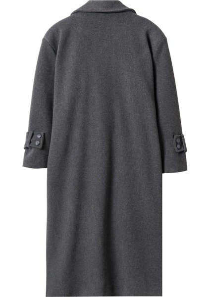 Linea Apoletli Uzun Kaşe Kaban Antrasit fiyatları