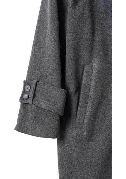 Linea Apoletli Uzun Kaşe Kaban Antrasit indirimleri