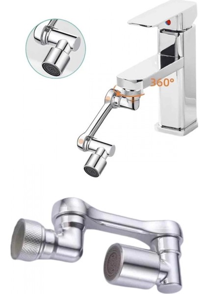 Dönebilen Musluk Başlığı Akrobat Mutfak Banyo Musluk Ucu Başlığı Oynar Başlıklı