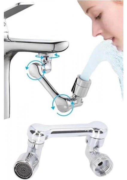Dönebilen Musluk Başlığı Akrobat Mutfak Banyo Musluk Ucu Başlığı Oynar Başlıklı modelleri