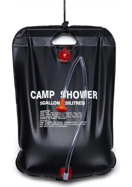 20 Litre Solar Isıtıcılı Kamp Duş Torbası