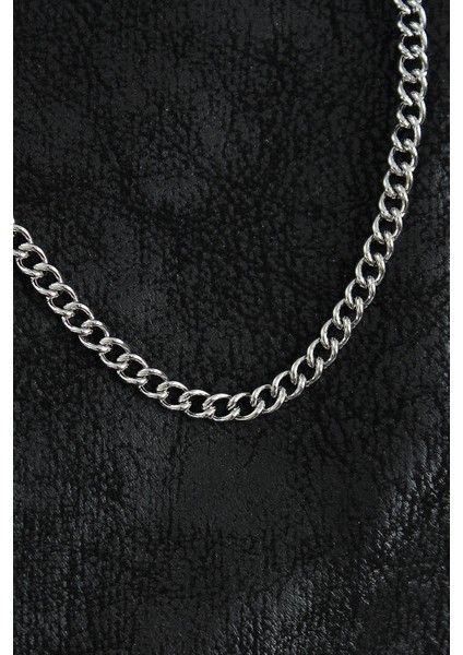 316L Çelik Klasik Oval Zincir Model Gümüş Renk Erkek Kolye fiyatları