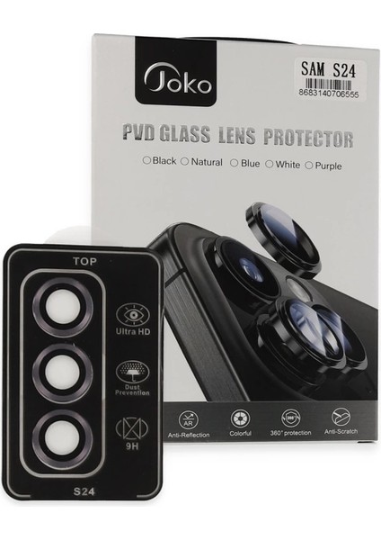 Joko Samsung Galaxy S24 Pvd Metal Kamera Lens - Derin Mor